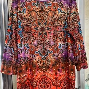 Colorful Bohemian Patterned Dress